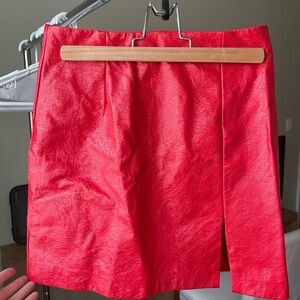 Hutch Red Mini Skirt